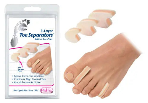 3-Layer Toe Separators Small Pk/6
