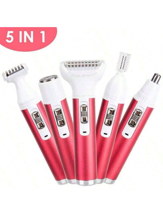 Women Epilators Body Hair Removal Epilator 5 In 1 Hair Bikini Hair Leg Hair Pubic Hair Electric Razor Clipper Shaver Trimmer