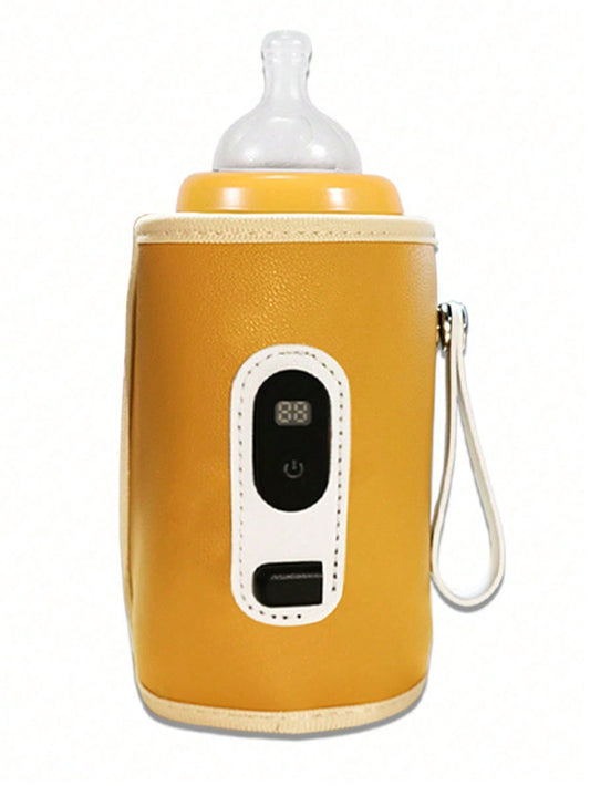 (Power By USB) Portable Bottle Warmer Milk Water Warmer Bottle Heater Drink Warm Milk Thermostat Bag
