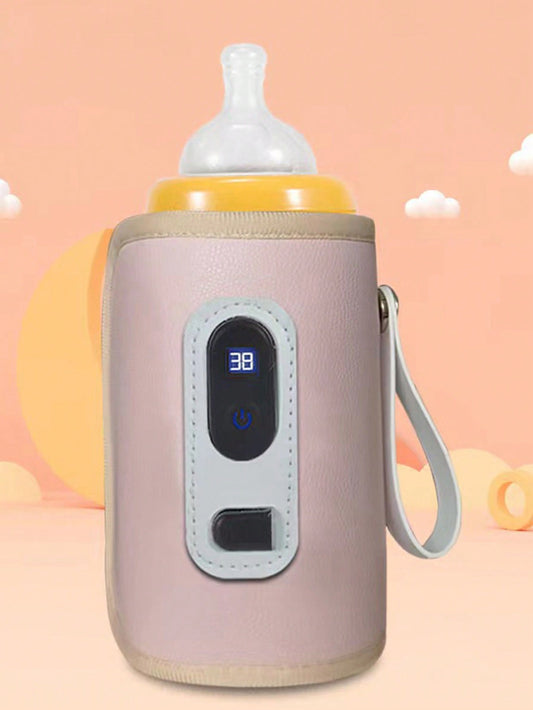 (Power By USB) Portable Bottle Warmer Milk Water Warmer Bottle Heater Drink Warm Milk Thermostat Bag
