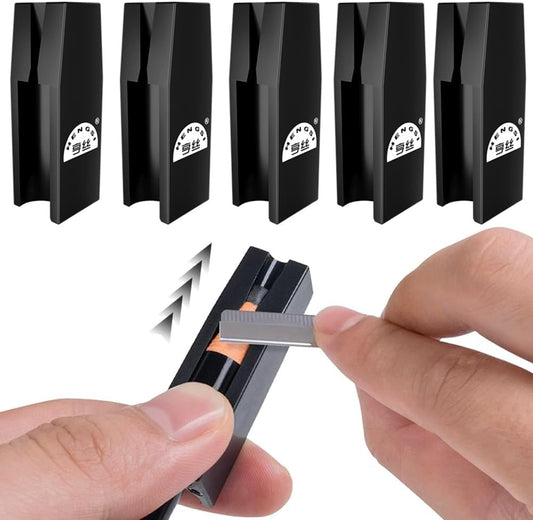 5 Pcs Eyebrow Pencil Sharpener, 2 in 1 Duckbill-Shape Eyebrow Sharpener Auxiliary Tool Peel Off Brow Pencils for Beginners and Professional