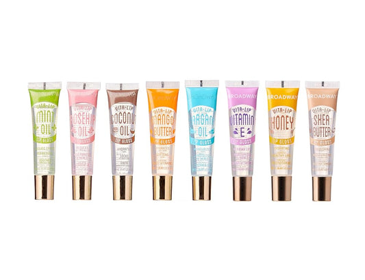 8 Pack ALL Flavor Broadway Vita-Lip Gloss Oil by Kiss Cosmetics