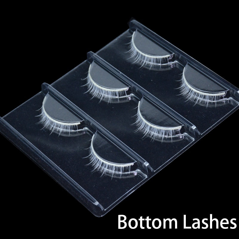 3 Pairs 3D White Eyelashes